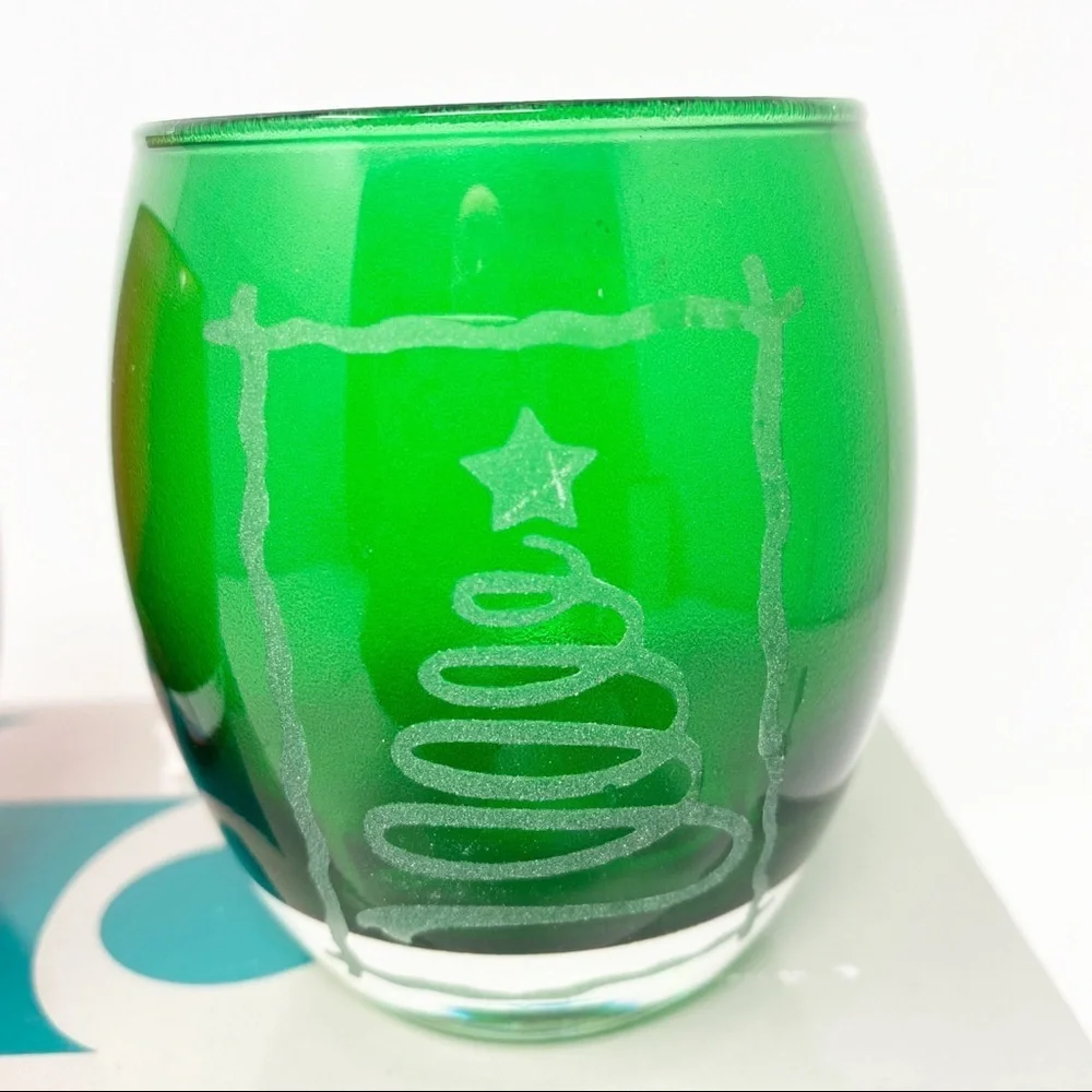 PARTYLITE Tealight Trio Candle Holders P7259 Set of 3 Holiday Green, Red, Blue